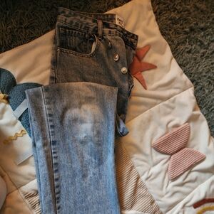 Princess Polly Light Blue Boyfriend Jeans